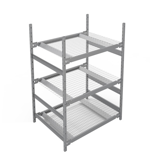 &eacute;tag&egrave;re de grande largeur, Acier, Sans boulons, Capacit&eacute; 1340 lb, 42" la x 60" h x 32" p Cantin et fils