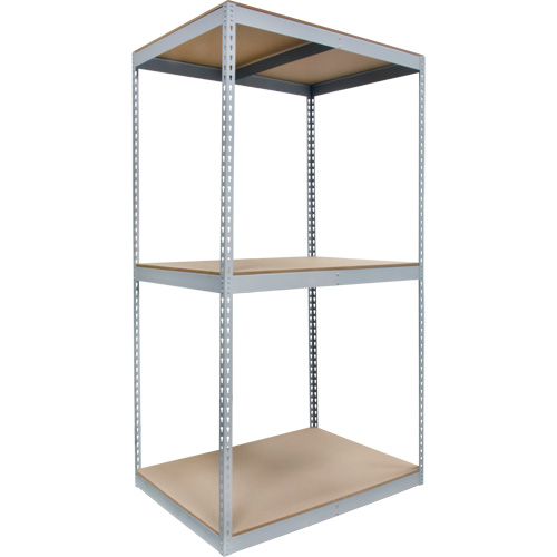 Heavy-Duty Shelving, Steel, Boltless, 1200 lbs. Capacity, 48" W x 84" H x 36" D Cantin et fils