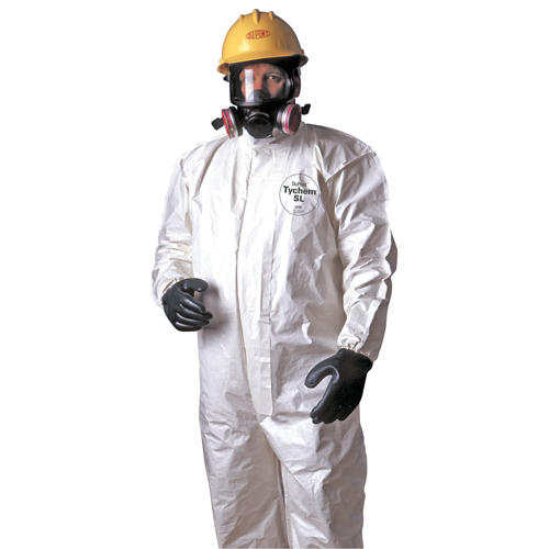 Tychem&reg; 4000 Coveralls, Large, White Cantin et fils