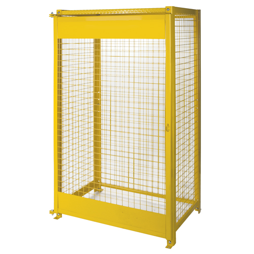 Armoires pour cylindres &agrave; gaz, nbre de bouteilles: 10, 44" , 30" , 74" , Jaune Cantin et fils