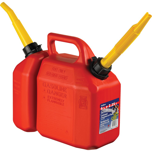 Combo Jerry Can Gasoline/Oil, 2.17 US Gal/8.25 L, Red, CSA Compliant/ULC Cantin et fils