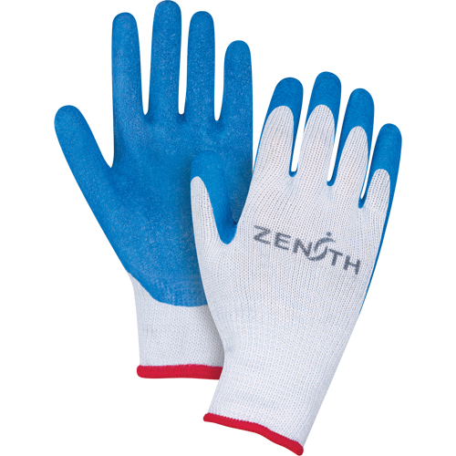 Gants enduits tricot&eacute; sans couture en caoutchouc naturel, 10/T-Grand, R&ecirc;vetement Latex de caoutchouc, Calibre 10, Enveloppe en Polyester/Coton Cantin et fils