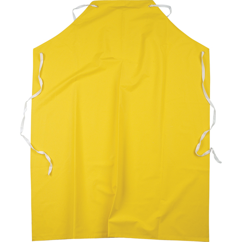 Tabliers ignifuges, Polyester/PVC, 48" lo x 36" la, Jaune Cantin et fils