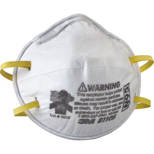 8110S Particulate Respirators, N95, NIOSH Certified, Small Cantin et fils