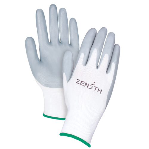 Lightweight Breathable Coated Gloves, 8/Medium, Foam Nitrile Coating, 13 Gauge, Polyester Shell Cantin et fils