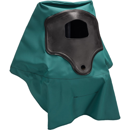 Cagoule &agrave; longueur d'&eacute;paule pour respirateur &agrave; adduction d'air Abrasi-Blast, Moyen, Coiffe souple, Bavette Simple Cantin et fils
