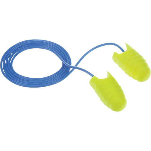 Bouchons d'oreilles avec anneaux de retenue E-A-Rsoft, Vrac - Sac en poly, Grand, Avec cordon Cantin et fils