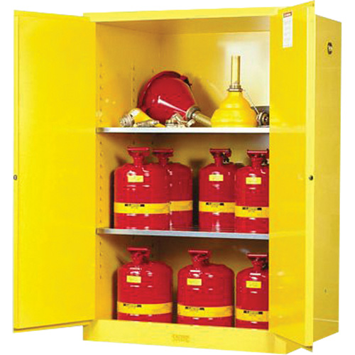 Armoires Sure-Grip EX pour produits inflammables, 90 gal., 2 Porte(s), 43" La x 65" h x 34" p Cantin et fils