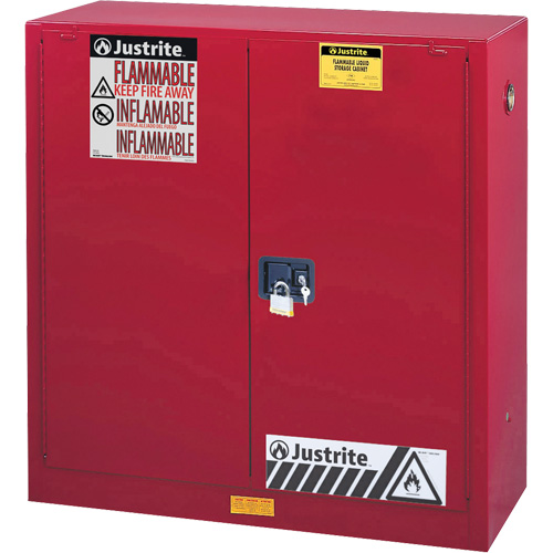 Sure-Grip&reg; EX Combustibles Safety Cabinet for Paint and Ink, 40 gal., 3 Shelves Cantin et fils