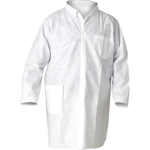 KleenGuard A20 Lab Coats, SMS, White, Medium Cantin et fils