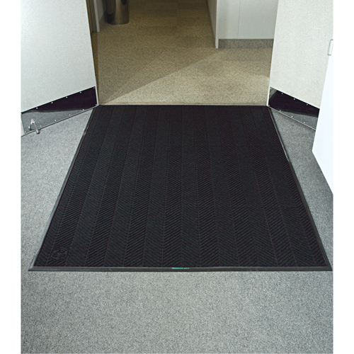 Tapis Waterhog Eco Elite, Essuie-pieds/grattoir, 6' x 6' x 3/8", Fum&eacute;e noire Cantin et fils