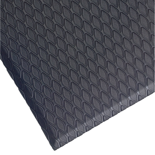Tapis Cushion Max, Losange, 3' x 5' x 5/8", Charbon, Nitrile/PVC Cantin et fils