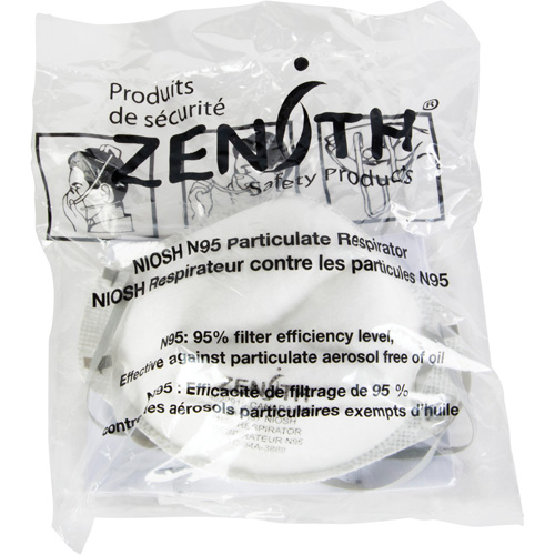 Respîrateur contre les particules - Emballage pour machine distributrice, N95, Certifi&eacute; NIOSH, Moyen/grand Cantin et fils