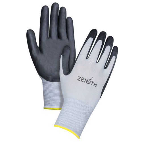 Gants l&eacute;gers enduits et respirants, 11/2T-Grand, R&ecirc;vetement Mousse de nitrile, Calibre 13, Enveloppe en Polyester Cantin et fils