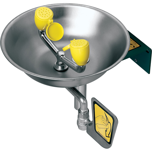 Eye/Face Wash Station, Wall-Mount Installation, Stainless Steel Bowl Cantin et fils