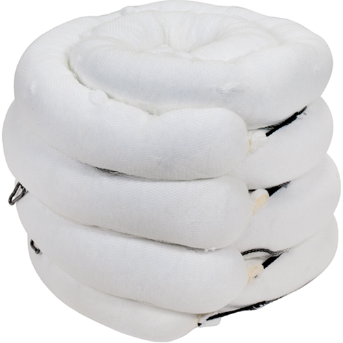 Premium Sorbent Boom, Oil Only, 10' L x 5" W, 35 Gal. Absorbancy, 4 /Pack Cantin et fils