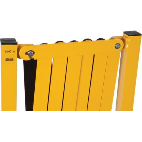 Expandable Barrier, 37" H x 11' L, Black/Yellow Cantin et fils