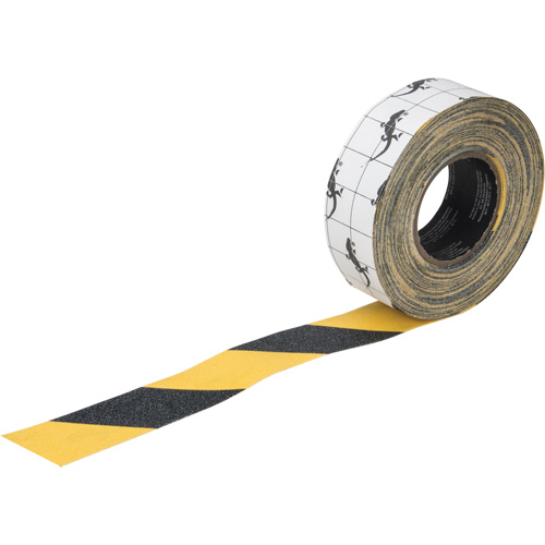 Ruban antid&eacute;rapant de premi&egrave;re qualit&eacute;, 2" x 60', Noir & jaune Cantin et fils