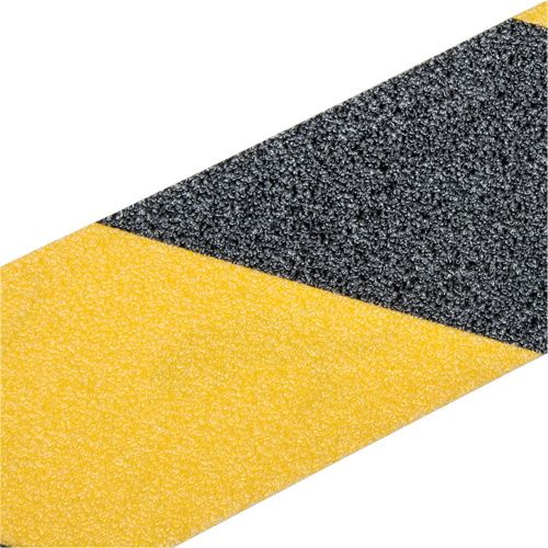 Ruban antid&eacute;rapant de premi&egrave;re qualit&eacute;, 2" x 60', Noir & jaune Cantin et fils