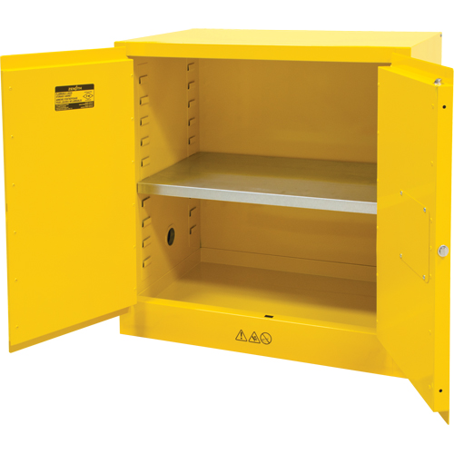 Armoire pour produits inflammables, 22 gal., 2 Porte(s), 35" La x 35" h x 22" p Cantin et fils