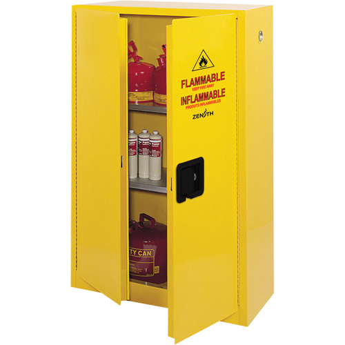 Armoire pour produits inflammables, 45 gal., 2 Porte(s), 43" La x 65" h x 18" p Cantin et fils