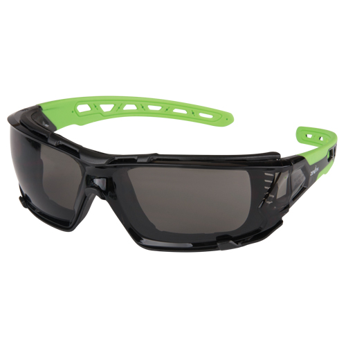 Lunettes de s&eacute;curit&eacute; s&eacute;rie Z2500 avec joint en mousse, Lentille Grise/fum&eacute;e, Anti-&eacute;gratignures, ANSI Z87+/R&eacute;pond ou surpasse la norme CSA Z94.3 Cantin et fils