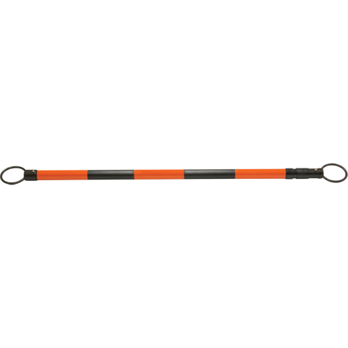 Retractable Cone Bar, 7' 5" Extended Length, Black/Orange Cantin et fils
