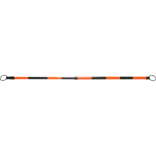 Retractable Cone Bar, 7' 5" Extended Length, Black/Orange Cantin et fils