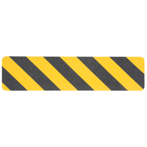 Premium Anti-Skid Tape, 6" x 24", Black & Yellow Cantin et fils