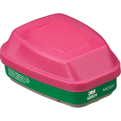 6000 Series Respirator Cartridges, Gas/Vapour Cartridge, Ammonia/Methylamine Cantin et fils
