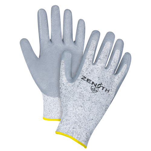 Gants &eacute;lastiques sans coutures r&eacute;sistants &agrave; la coupe, Taille 2T-Grand/11, Calibre 13, Rev&ecirc;tement Nitrile, Enveloppe en PEHP, ANSI/ISEA 105 niveau 2/EN 388 niveau 3 Cantin et fils
