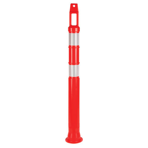 Poteau d&eacute;lin&eacute;ateur de premi&egrave;re qualit&eacute;, 42" h, Orange Cantin et fils
