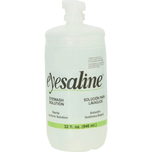 Saline Eyewash Bottles, Full Bottle, 32 oz. Cantin et fils