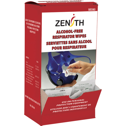 Lingettes nettoyantes pour respirateurs et EPI, Lingettes Cantin et fils