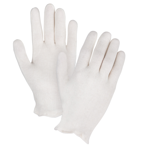 Gants d'inspection de poids moyen, Poly/coton, Poignet &agrave; ourlet, Dames Cantin et fils