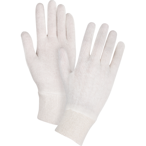 Gants d'inspection de poids moyen, Poly/coton, Poignet Poignet en tricot, Hommes Cantin et fils