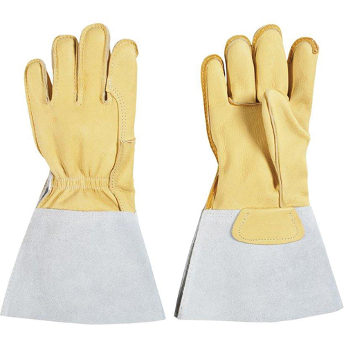 Welding Gloves, Grain Cowhide, Size Small Cantin et fils
