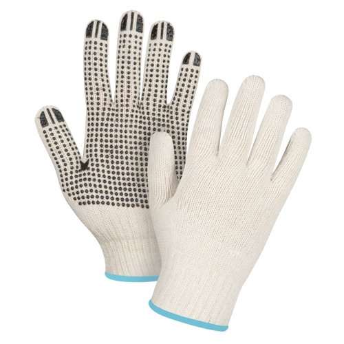 Gants tricot&eacute;s de poids lourd, Poly/coton, Un c&ocirc;t&eacute;, Calibre 7, T-Grand Cantin et fils