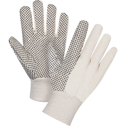 Gants en toile de coton &agrave; pois sur la paume, 8 oz, Petit Cantin et fils