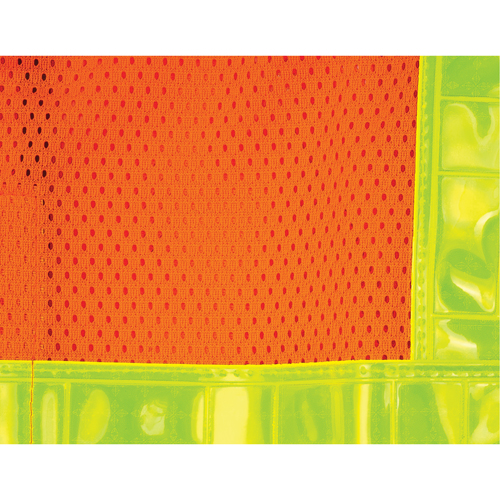 Veste de s&eacute;curit&eacute; pour la circulation d&eacute;tachable en cinq points, Orange haute visibilit&eacute;, Moyen, Polyester Cantin et fils