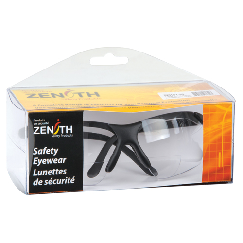 Z1800 Series Reader Safety Glasses, Anti-Scratch, Clear, 1.0 Diopter Cantin et fils