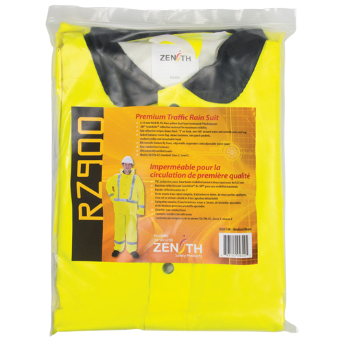 Imperm&eacute;able pour la circulation de premi&egrave;re qualit&eacute; RZ900, Polyester/PVC, Moyen, Jaune lime Cantin et fils