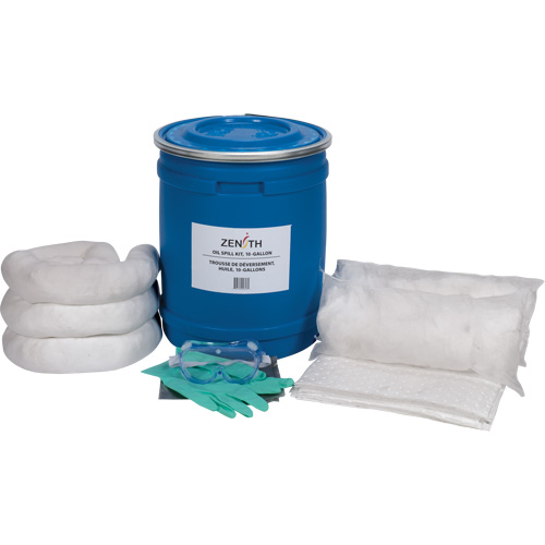 Truck Spill Kit, Oil Only, Drum, 10 US gal. Absorbancy Cantin et fils