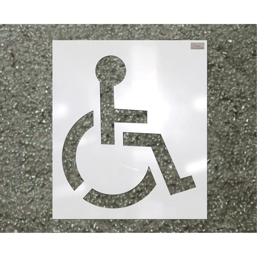Pochoirs pour parc de stationnement, Pictogramme, 39" Cantin et fils