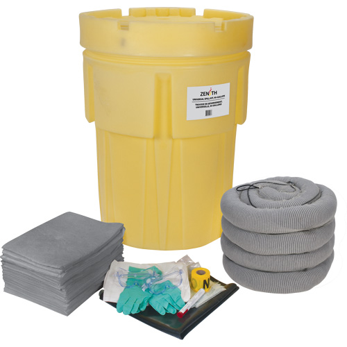 Trousse &eacute;conomique de lutte contre les d&eacute;versements, Universel, Baril, Absorbance de 95 gal. US Cantin et fils