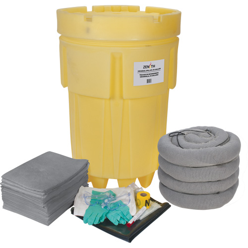 Spill Kit, Universal, Overpack/Salvage Drum, 95 US gal. Absorbancy Cantin et fils