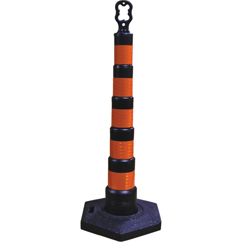 Grip N Go Trim Line Channelizers, 49" High, Black Cantin et fils