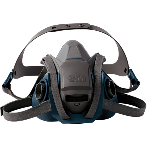 Respirateur &agrave; demi-masque s&eacute;rie 6500QL avec m&eacute;canisme de bascule Quick-Latch, Silicone, Moyen Cantin et fils