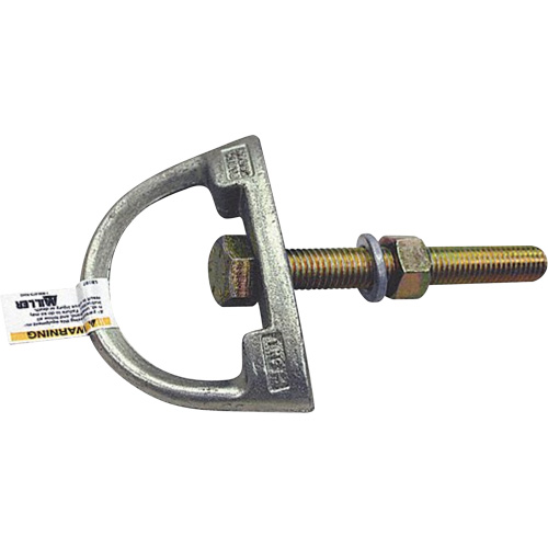 Sangle d'ancrage Miller avec avec quincaillerie, Anneau en D, Usage Permanent Cantin et fils
