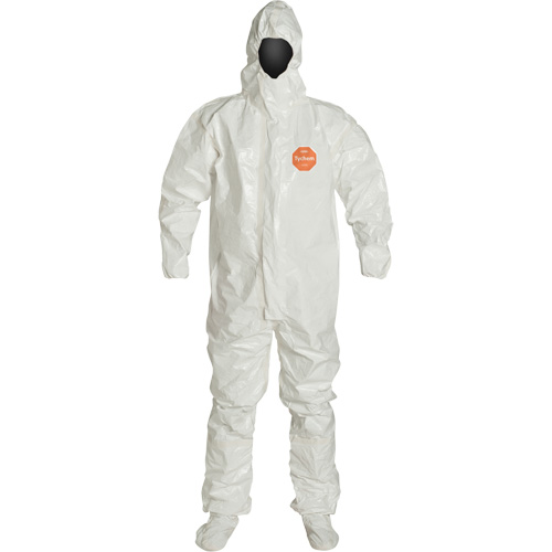 Hooded Coveralls, Saranex&reg; 23P/Tychem&reg; 4000, 2X-Large, White Cantin et fils